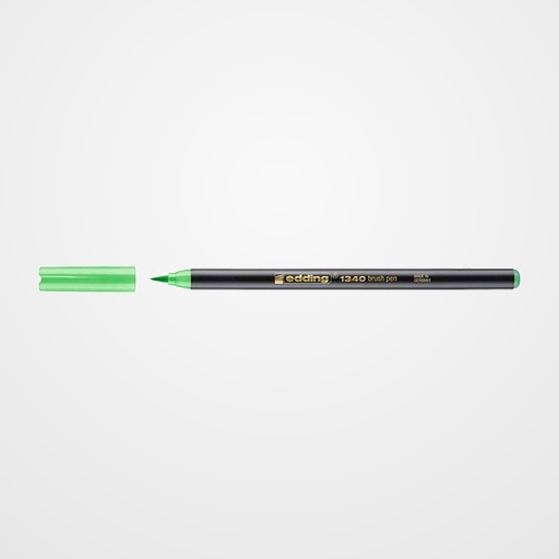 ROTULADOR FIBRA EDDING 1340 BRUSHPEN VERDE CLARO
