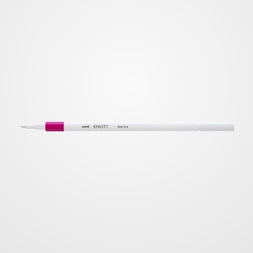 ROTULADOR FIBRA UNI-BALL EMOTT FINELINER PEM-SY.13 (0,4) ROSA