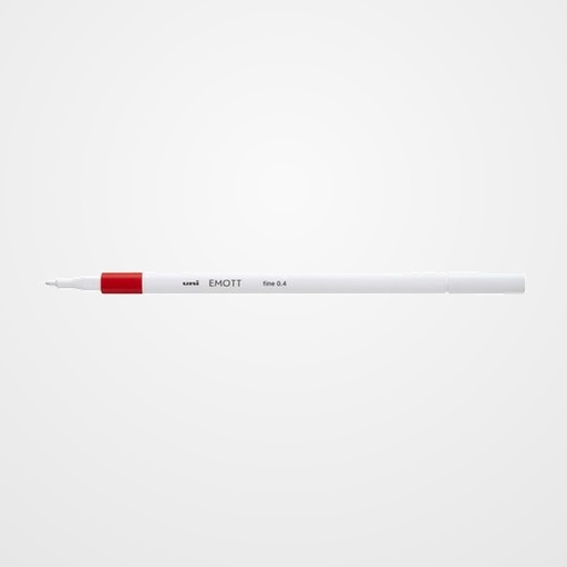 ROTULADOR FIBRA UNI-BALL EMOTT FINELINER PEM-SY.15 (0,4) ROJO