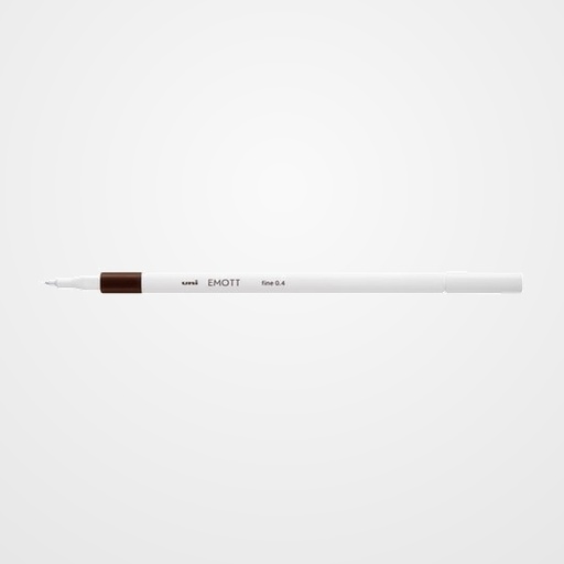 ROTULADOR FIBRA UNI-BALL EMOTT FINELINER PEM-SY.22 (0,4) MARRON OSCURO