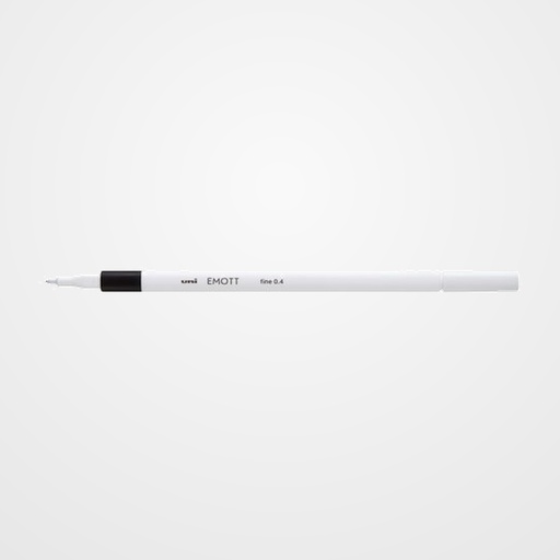 ROTULADOR FIBRA UNI-BALL EMOTT FINELINER PEM-SY.24 (0,4) NEGRO