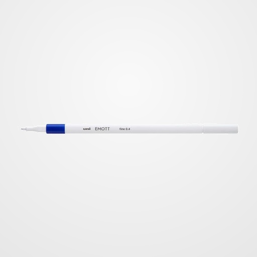 ROTULADOR FIBRA UNI-BALL EMOTT FINELINER PEM-SY.33 (0,4) AZUL