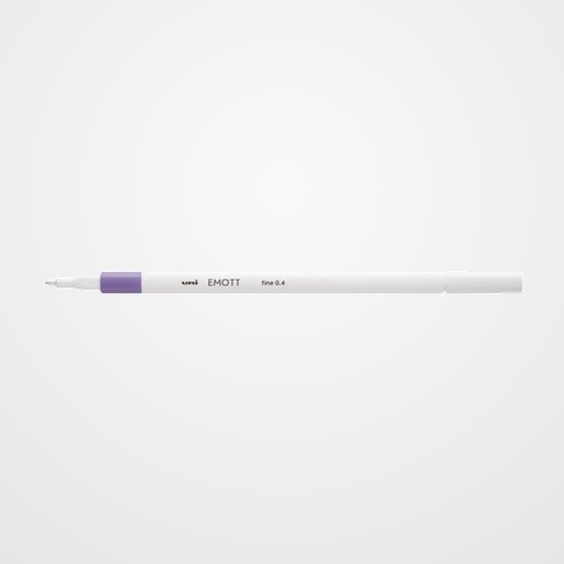 ROTULADOR FIBRA UNI-BALL EMOTT FINELINER PEM-SY.34 (0,4) LILA