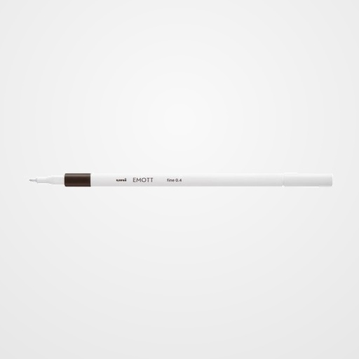 ROTULADOR FIBRA UNI-BALL EMOTT FINELINER PEM-SY.37 (0,4) GRIS