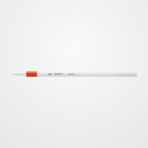 ROTULADOR FIBRA UNI-BALL EMOTT FINELINER PEM-SY.4 (0,4) NARANJA OSCURO