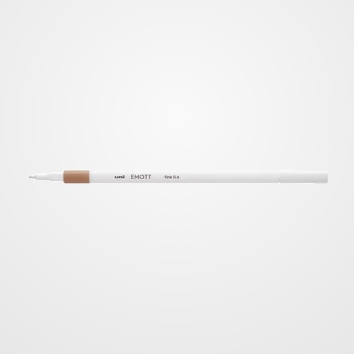 ROTULADOR FIBRA UNI-BALL EMOTT FINELINER PEM-SY.45 (0,4) BEIGE