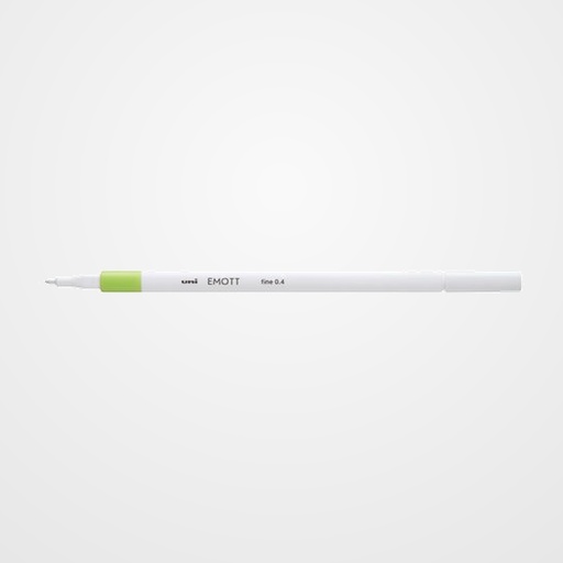 ROTULADOR FIBRA UNI-BALL EMOTT FINELINER PEM-SY.5 (0,4) VERDE CLARO