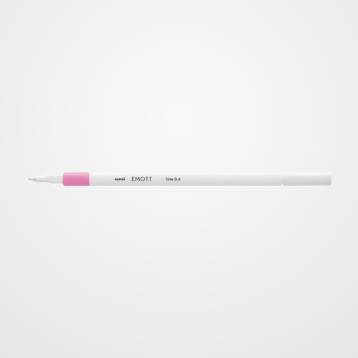 ROTULADOR FIBRA UNI-BALL EMOTT FINELINER PEM-SY.51 (0,4) ROSA CLARO