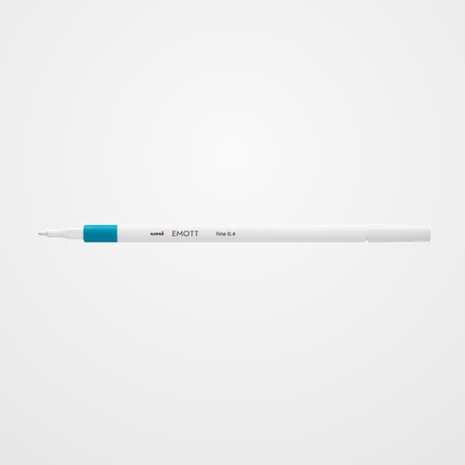 ROTULADOR FIBRA UNI-BALL EMOTT FINELINER PEM-SY.71 (0,4) TURQUESA