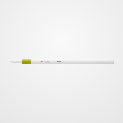 ROTULADOR FIBRA UNI-BALL EMOTT FINELINER PEM-SY.72 (0,4) VERDE MANZANA