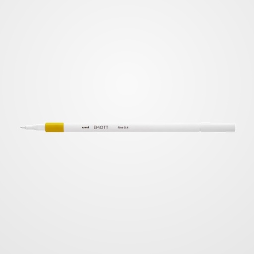 ROTULADOR FIBRA UNI-BALL EMOTT FINELINER PEM-SY.73 (0,4) AMARILLO PAJIZO