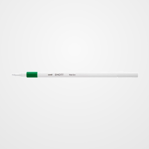 ROTULADOR FIBRA UNI-BALL EMOTT FINELINER PEM-SY.77 (0,4) VERDE PINO
