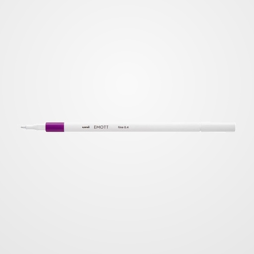 ROTULADOR FIBRA UNI-BALL EMOTT FINELINER PEM-SY.80 (0,4) MALVA