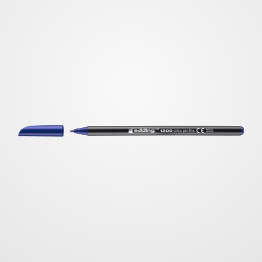 ROTULADOR FIBRA EDDING 1200  AZUL