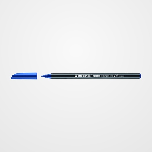 ROTULADOR FIBRA EDDING 1200  AZUL ACERO