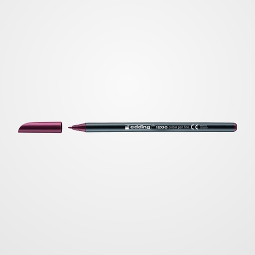 ROTULADOR FIBRA EDDING 1200  BURDEOS