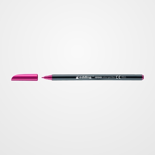 ROTULADOR FIBRA EDDING 1200  CARMIN