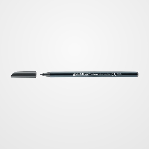 ROTULADOR FIBRA EDDING 1200  GRIS