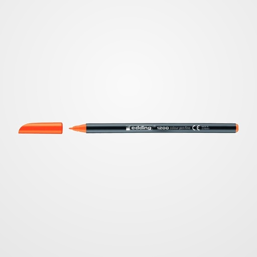 ROTULADOR FIBRA EDDING 1200  NARANJA NEON