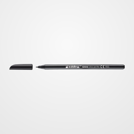 ROTULADOR FIBRA EDDING 1200  NEGRO