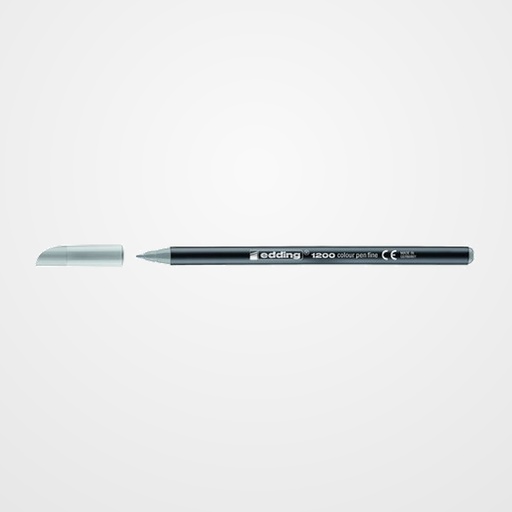 ROTULADOR FIBRA EDDING 1200  PASTEL GRIS PLATA