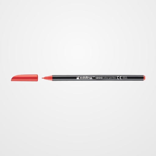 ROTULADOR FIBRA EDDING 1200  ROJO
