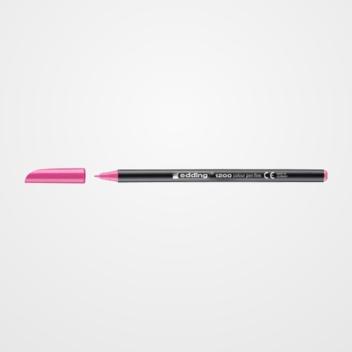 ROTULADOR FIBRA EDDING 1200  ROSA