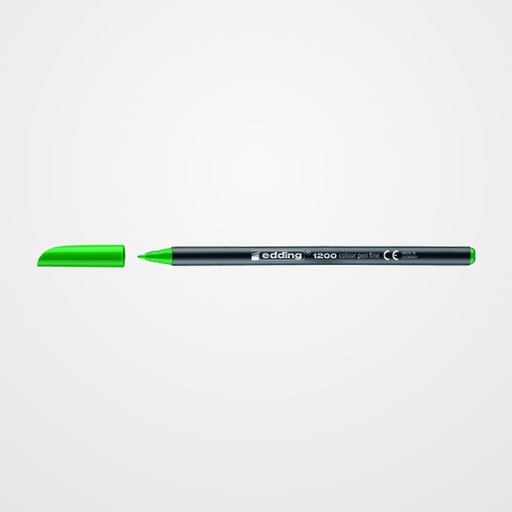 ROTULADOR FIBRA EDDING 1200  VERDE NEON