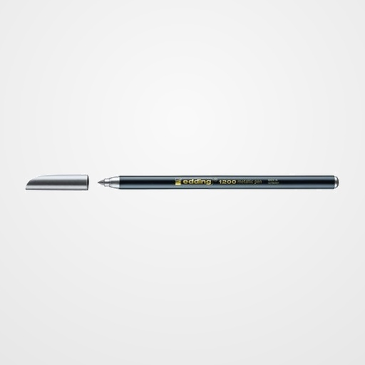 ROTULADOR FIBRA EDDING 1200-METALLIC  PLATA