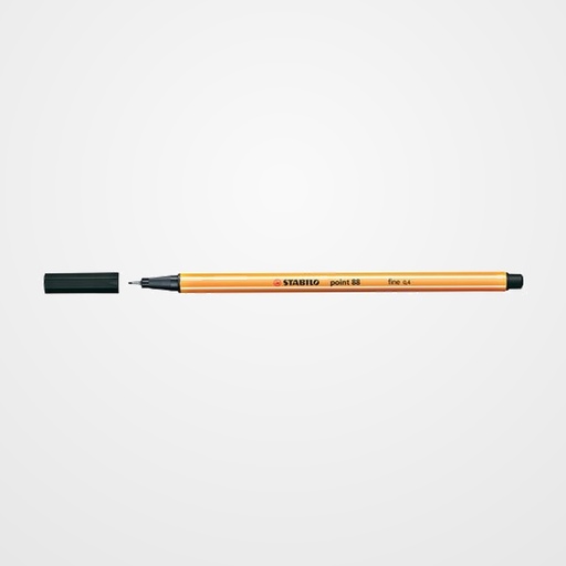 ROTULADOR FIBRA STABILO POINT 88  NEGRO