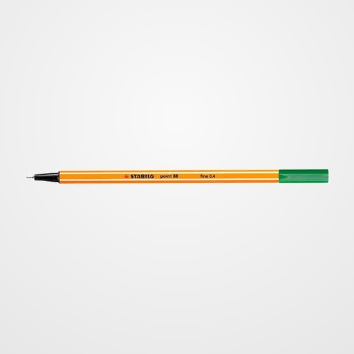 ROTULADOR FIBRA STABILO POINT 88  VERDE