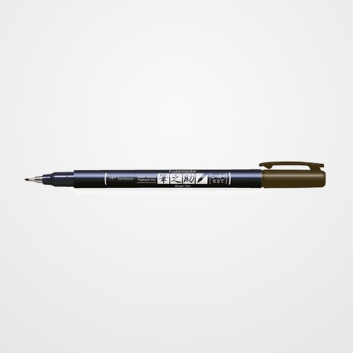 ROTULADOR TOMBOW CALIGRAFIA FUDENOSUKE PUNTA DURA MARRON
