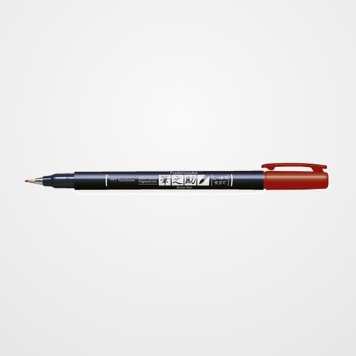 ROTULADOR TOMBOW CALIGRAFIA FUDENOSUKE PUNTA DURA ROJO