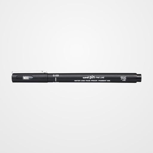 ROTULADOR CALIBRADO UNI-BALL PIN 0,03 mm NEGRO