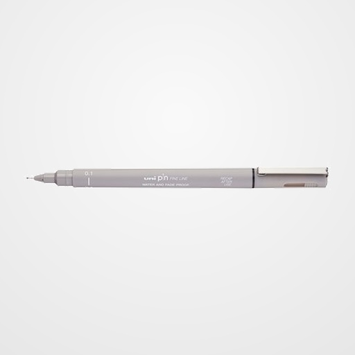 ROTULADOR CALIBRADO UNI-BALL PIN 0,1 mm GRIS CLARO