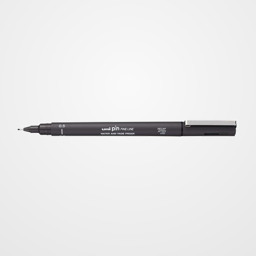 ROTULADOR CALIBRADO UNI-BALL PIN 0,5 mm GRIS OSCURO
