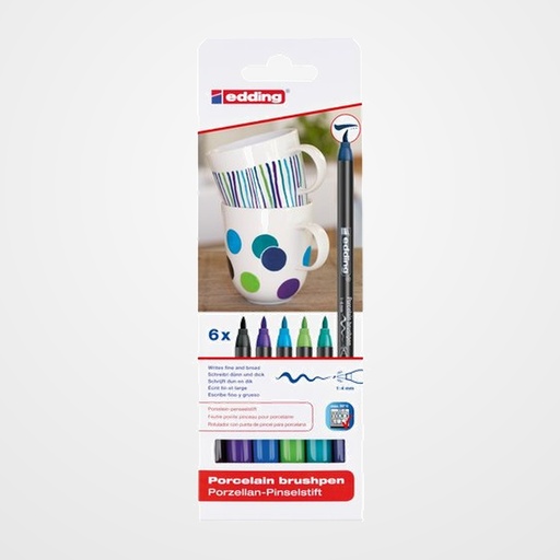 ROTUL.EDDING 4200 PORCELANA. COL.FRIOS. Est. de 6