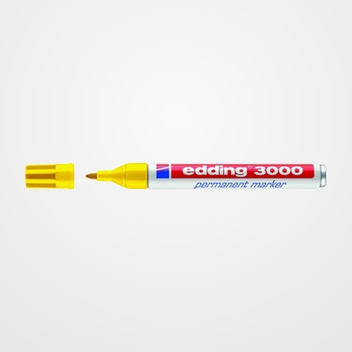 MARCADOR PERMANENTE EDDING 3000 CONICO  AMARILLO