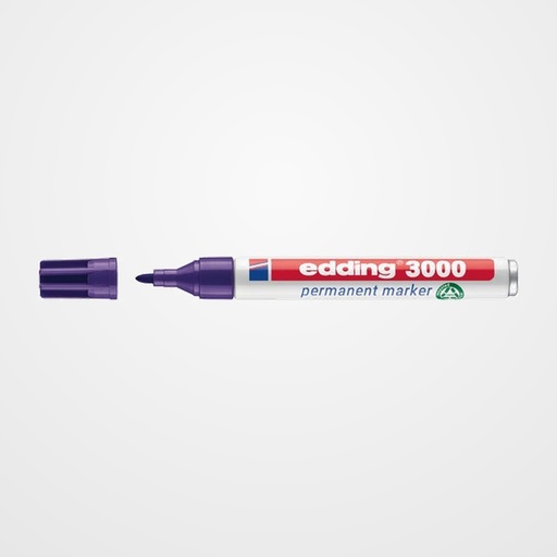 MARCADOR PERMANENTE EDDING 3000 CONICO  VIOLETA