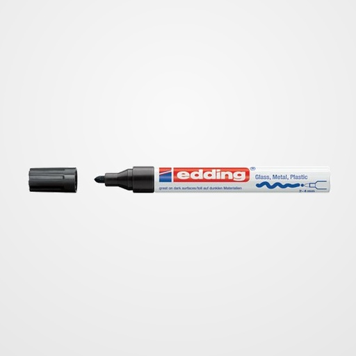 MARCADOR T.OPACA PERM. EDDING  750 CONICO NEGRO