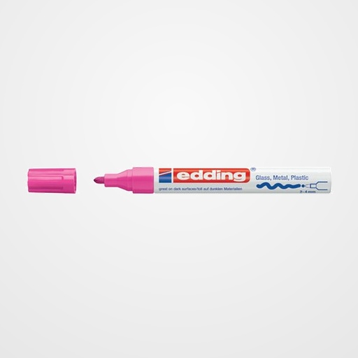 MARCADOR T.OPACA PERM. EDDING  750 CONICO ROSA