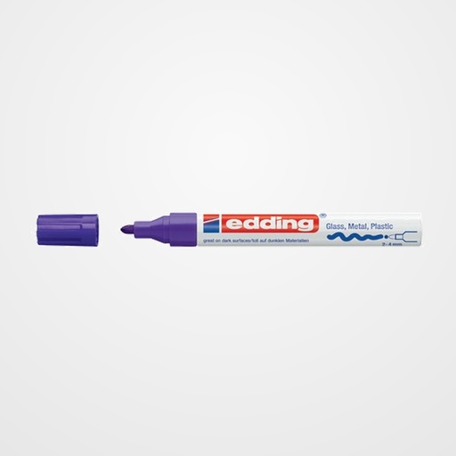 MARCADOR T.OPACA PERM. EDDING  750 CONICO VIOLETA