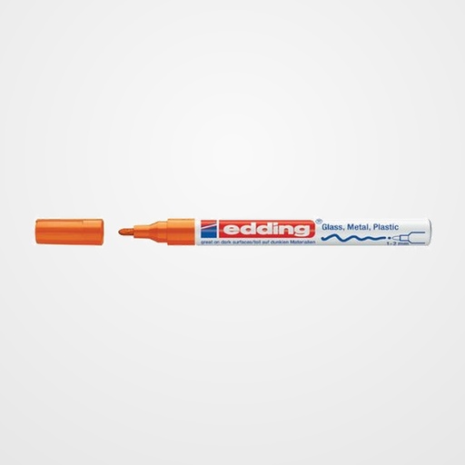 MARCADOR T.OPACA PERM. EDDING  751 CONICO NARANJA