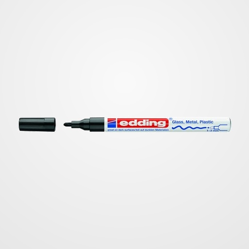 MARCADOR T.OPACA PERM. EDDING  751 CONICO NEGRO