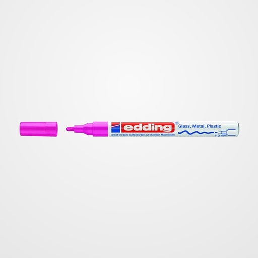 MARCADOR T.OPACA PERM. EDDING  751 CONICO ROSA
