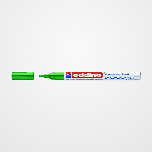 MARCADOR T.OPACA PERM. EDDING  751 CONICO VERDE