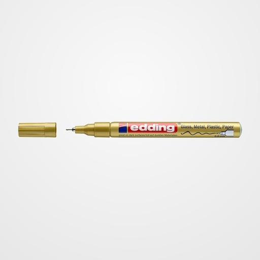 MARCADOR T.OPACA PERM. EDDING  780 CONICO ORO