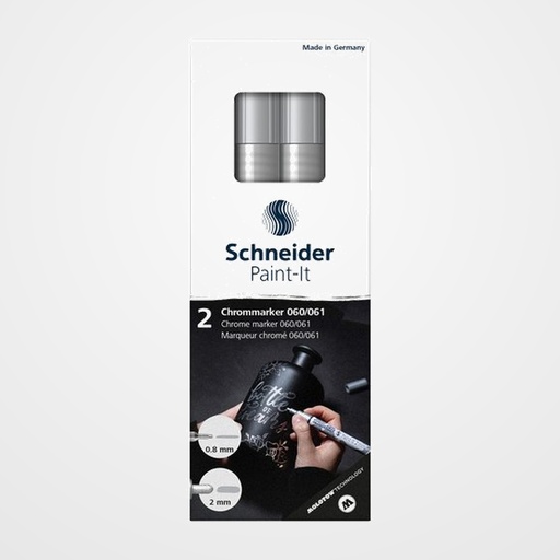 ROTULADOR FIBRA SCHNEIDER PAINT-IT 060/061 ESTUCHE de 2