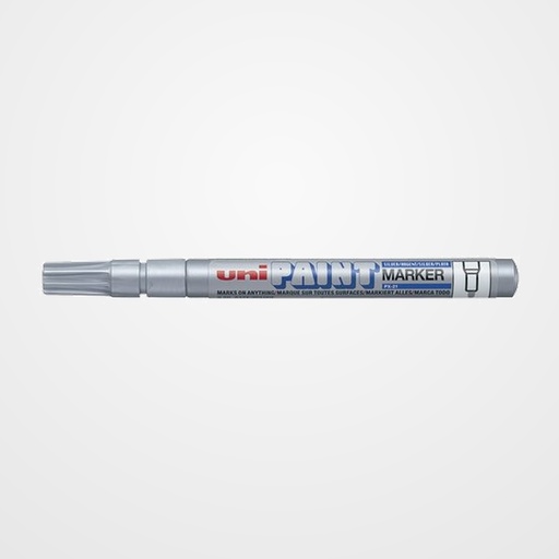 MARCADOR T.OPACA PERM. UNI-BALL PAINT MARKER 0,8 (PX-21)  PLATA
