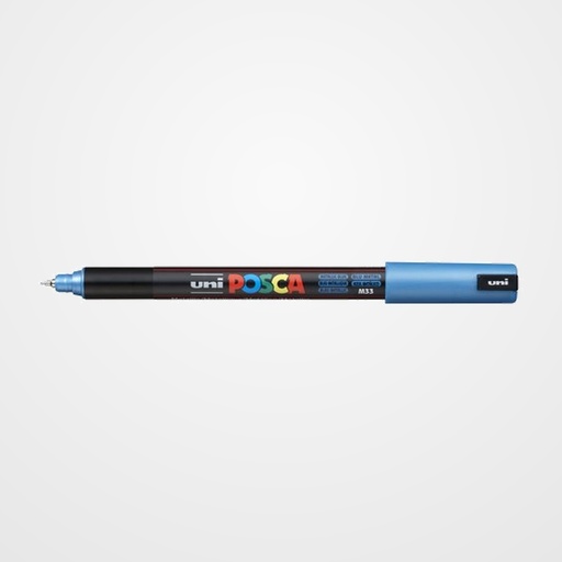 MARCADOR T.OPACA NO PERM. UNI POSCA  0,7 EF (PC-1MR)  AZUL METALICO